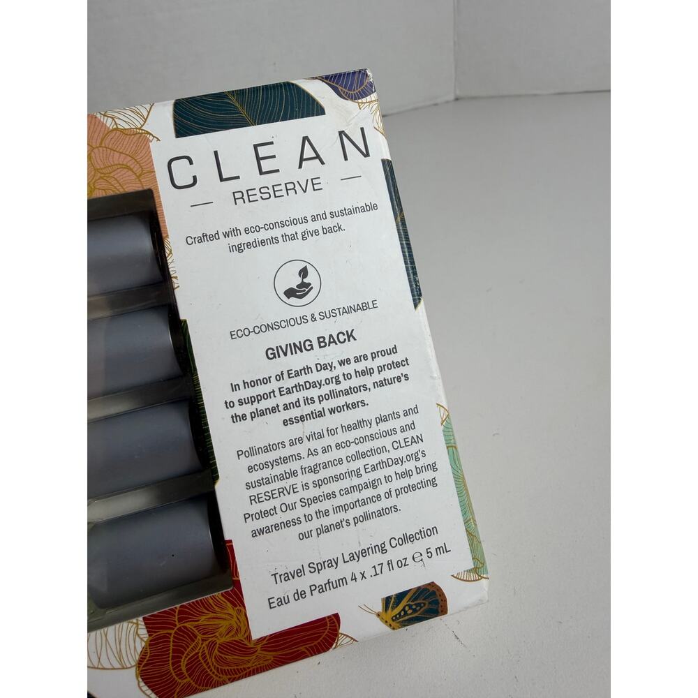 Clean Reserve Travel Spray Layering 4 x .17 oz Eau de Perfume NEW & SEALED BOX - Picture 3 of 5